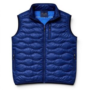 Men’s Puffer Vest Big and Tall 3XL Lightweight Blue Quilted Jacket